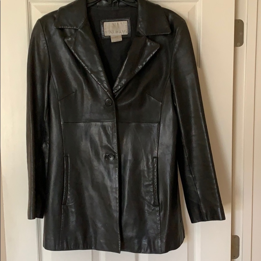 Authentic Nine West Leather Jacket